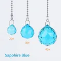 Royal blue faceted crystal balls in three sizes for chandelier decor - 20# / Sapphire Blue
