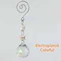 K9 faceted crystal suncatcher prism hanging ornament with electroplated AB color finish - Electroplated Colorful / Rainbow