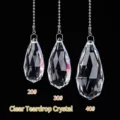 Pendenti a prisma in cristallo trasparente per lampadari disponibili nelle taglie 20#, 30#, 40# - Cristallo a Goccia Chiaro