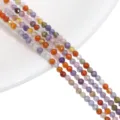 3mm multi-colored faceted zircon round beads for DIY jewelry making - Faceted Round Bead (BTB1161) / 2mm (Approx 185 Pieces/Strand) / Random Mixed Colors