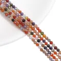 High quality 3mm faceted colorful crystal zircon loose beads for DIY handmade jewelry - Faceted Round Bead (BTB1161) / 3mm (Approx 120 pcs/strand) / Random Mixed Colors