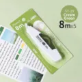 Cinta correctora ergonómica verde crema con cinco núcleos reemplazables de 8m, alta capacidad - ST-29 Verde / 6m