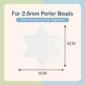 Transparent 2.6mm hexagram pegboard for DIY fuse beads, measuring 9cm by 8cm size - Hexagram (BDH313-B56) / 1 Piece