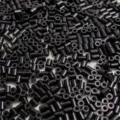 High-quality bulk 2.6mm black fuse beads for creative DIY iron-on Perler bead art - 1000 Pieces Pack (H7) / Black