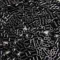 Premium 2.6mm black fuse beads for creative DIY pixel art and melting craft projects - 1000 Pieces Pack (H7) / Black