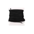0.8mm black nylon cord wound on a white card for DIY handmade jewelry weaving - #042 Black / 5 Meters/Pack