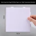Heat-resistant 14x14cm white fuse bead pegboard with 2mm extra-long pins for DIY crafts - Thickened 52 Pegs White Style / 2mm Long Pegs