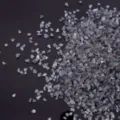 Iridescent AB colorful crushed glass stones for DIY jewelry making and craft accessories - 10g Pack / Dark Gray