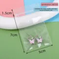 High-transparency PP ziplock bag for jewelry storage and anti-oxidation, 5x8.5cm - 5x8.5cm (10 Pieces/Pack) / Clear