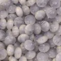 Perles d'abaque en résine marbre gris pour accessoires de bracelets et colliers DIY - Gray Cloud Gilded Floc (BSB149) / 10 Pièces/Paquet / Gris
