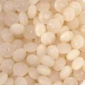 Perles de boulier en résine blanc crème pour la création de bijoux faits à la main - Creamy Apricot Star Ripple (BSB149) / 10 Pièces/Paquet / Beige