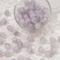 Perles en verre craquelé violet et gris de 10mm pour la fabrication de bijoux DIY à la main - 10mm / 10 Pièces/Paquet / Couleur 6 (Violet/Gris Bicolore)