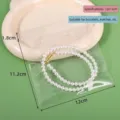 High transparent PP zip lock bag 12x13cm for jewelry storage and anti-oxidation - 12x13cm (10 Pieces/Pack) / Clear