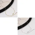 Delicate 304 stainless steel necklace chains available in polished gold and silver finishes - Lip Chain (FLB087) / 45cm (1 Piece) / Steel
