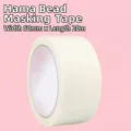 Brede afplaktape voor strijkkralen DIY 50mm x 20m crème kleurige plakband voor SKU - Speciaal voor Strijkpositionering / 5cm*20m
