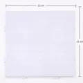 Base per perline a fusione da 2,6 mm piastra quadrata bianca per DIY 22 cm - Piedini Allungati Collegabili / 78 Piedini (22x22cm) / Bianco puro