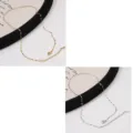 Elegant 304 stainless steel necklace and bracelet chain variants in gold and silver metal finish - Lip Chain (FLB087) / 50cm (1 Piece/Pack) / Steel