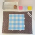 2.6mm transparent Perler bead pegboard with blue grid pattern for DIY handmade craft tools - 78 Long Nails / 1 Piece / Light Blue
