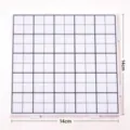 Professional white square fuse bead pegboard 14x14cm with 1.8mm pins for DIY art. - Linkable Extended Pins / 52 Pegs (14x14cm) / White with Lines