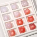 Pearlescent cat head resin beads in various pink and orange gradient colors for DIY crafts - 1 Piece / White to Orange (Sunset Honey Orange)