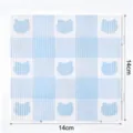 Base per perline a fusione a forma di gatto a scacchi blu e bianchi, 14x14 cm per il fai da te - Piedini Allungati Collegabili / 52 Punti (14x14cm) / Testa di Gatto Blu Sale Marino