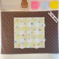 Large 2.6mm square fuse bead pegboard with star pattern guide for DIY pixel art crafts - 78 Long Nails / 1 Piece / Yellow Star