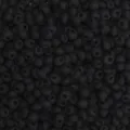 Macro-opname van 4mm matzwarte glazen druppelkralen voor het maken van DIY-sieraden - Gematteerde Waterdruppel Stijl (BBG130) / 4mm (Ongeveer 110 Stuks/10g Verpakking) / Zwart