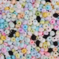 4mm matte glazen rocailles in gemengde macaronkleuren voor DIY-sieraden - Gematteerde Waterdruppel Stijl (BBG130) / 4mm (Ongeveer 110 Stuks/10g Verpakking) / Willekeurig Gemengd