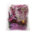 Bagged assortment of pink and purple dried flowers for DIY craft and card making - 17.5g Pack / Purple(19)