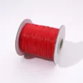 Red Korean wax cord spool for DIY necklace and bracelet weaving handmade jewelry - 0.5mm / 10 Meters / Red