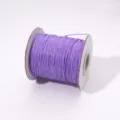 Spool of purple Korean waxed cord thread for DIY jewelry making and braiding accessories - 0.5mm / 10 Meters / Purple
