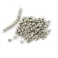 Small silver CCB square spacer beads for DIY jewelry making, bracelets and necklaces - Style 1 (1) / 3x3mm (500 Pieces/Pack) / Silver