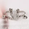 Accessori per orecchini a clip fai-da-te argento per progetti di gioielli fatti a mano - Orecchini a clip / Clip per Orecchini 20 Pezzi/Confezione / Oro bianco