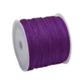 Bobine de fil de nylon Taiwan Jade violet taille 72 pour la création de bijoux DIY - 45 Mètres/Rouleau / Violet foncé