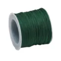 Fil de jade de Taiwan vert foncé calibre 72 pour bijoux DIY et tressage - 45 Mètres/Rouleau / Vert Foncé