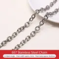 Cadena de eslabones de acero inoxidable plateado de alta calidad para joyería DIY 8mm - Estilo de Cadena de Corte de Diamante / 1m/Paquete / Plateado