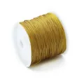 Fil de jade de Taïwan doré n° 72 de qualité supérieure pour la création de bijoux DIY - Jaune Terre