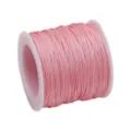 Bobine de fil de jade de Taïwan rose n° 72 pour bijoux DIY et artisanat de nœuds - 45 Mètres/Rouleau / Rose chair