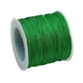 Fil de jade en nylon vert n° 72 de qualité supérieure pour bijoux et loisirs créatifs - 45 Mètres/Rouleau / Verdoyant