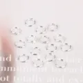 Set di anellini aperti in argento di alta qualità per la creazione di gioielli fai-da-te - Giro Singolo / 500 Pezzi/Confezione / Argento