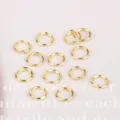 Anellini aperti in metallo dorato per la creazione di gioielli fai da te e orecchini - Giro Singolo / 500 Pezzi/Confezione / Oro