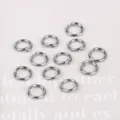 Anellini aperti in metallo argento per la creazione di gioielli fai-da-te fatti - Giro Singolo / 500 Pezzi/Confezione / Canna di fucile