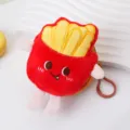 Vista dettagliata del simpatico portamonete in peluche a forma di patatine fritte - Forma di patatine fritte / Patatine fritte