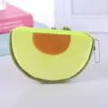 Simpatico portamonete in peluche a forma di avocado con cerniera e catenella metallica - Stile 4 (Avocado)
