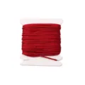 0.8mm red No.72 nylon jade cord wound on a white card for DIY beaded jewelry weaving - #021 Wine Red / 5 Meters/Pack