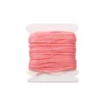 Premium 0.8mm pink nylon jade thread spool for DIY jewelry making and handmade weaving cord - #016 Flesh Pink / 5 Meters/Pack
