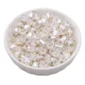 Set of 7-8mm white acrylic lily of the valley flower beads for DIY jewelry making - Lily of the Valley (8mm) / 5 Pieces/Pack / Pearl White