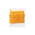 Vibrant orange 0.8mm nylon jade cord wrapped on card for DIY beading and handmade jewelry - #007 Orange Yellow / 5 Meters/Pack