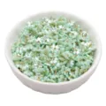 Light green 7-8mm acrylic imitation pearl flower beads for DIY jewelry making - Four-Petal Flower (7mm) / 5 Pieces/Pack / Green