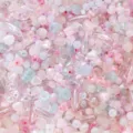 Assorted pastel glass beads in various shapes and sizes for DIY jewelry making - 1.5-8mm, 10g/Pack / Pink & Blue Series (44#)
